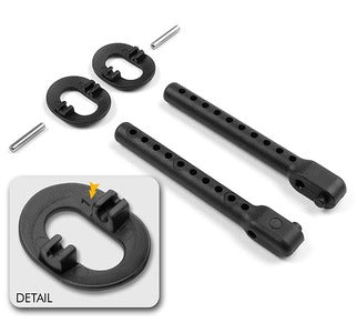 REAR BODY MOUNT SET +1MM HEIGHT - RC Hobby Product