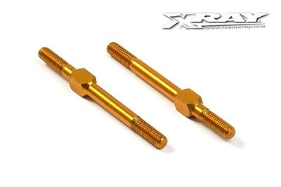 ALU ADJ. TURNBUCKLE M3 L/R 39 MM - ORANGE - SWISS 7075 T6 (2) - RC Hobby Product
