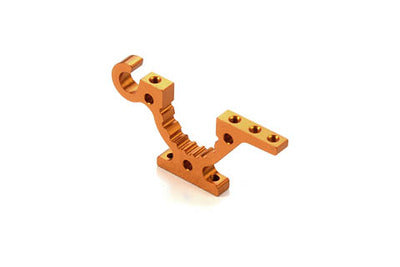 T4 ALU LOWER ADJ. BULKHEAD - FRONT R / REAR L - ORANGE --- Replaced with #302762-O - RC Hobby Product