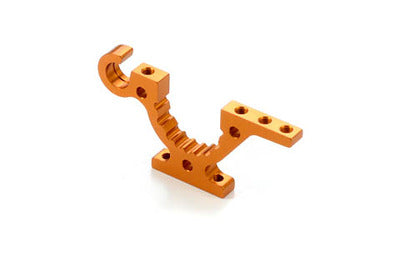 T4 ALU LOWER ADJ. BULKHEAD - FRONT L / REAR R - ORANGE --- Replaced with #302763-O - RC Hobby Product