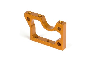T2'009 RIGHT ALU LAYSHAFT BULKHEAD - ORANGE - RC Hobby Product