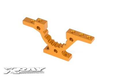 T4 ALU FRONT/REAR LOWER ADJUSTMENT BULKHEAD - ORANGE - RC Hobby Product