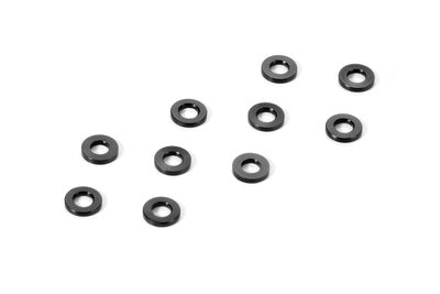 ALU SHIM 3x6x0.5MM - BLACK (10) - RC Hobby Product