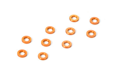 ALU SHIM 3x6x0.5MM - ORANGE (10) - RC Hobby Product