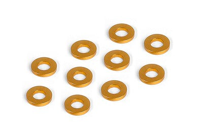 ALU SHIM 3x6x1.0MM - ORANGE (10) - RC Hobby Product