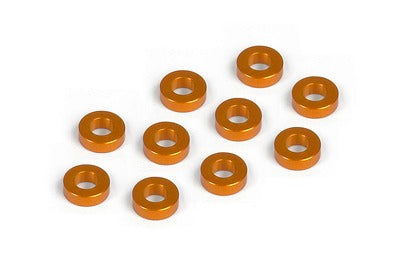 ALU SHIM 3x6x2.0MM - ORANGE (10) - RC Hobby Product