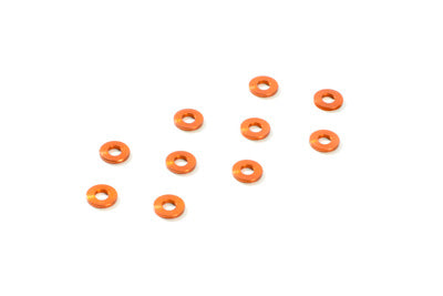 ALU SHIM 3x7x1.0MM - ORANGE (10) - RC Hobby Product