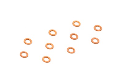ALU SHIM 3x5x0.5MM - ORANGE (10) - RC Hobby Product