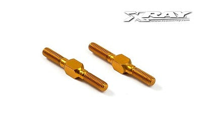 ALU ADJ. TURNBUCKLE L/R 26 MM - ORANGE - SWISS 7075 T6 (2) - RC Hobby Product