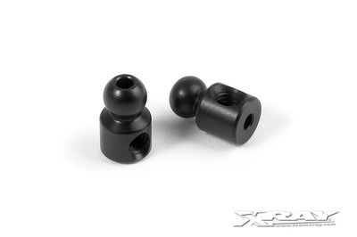 ALU 4.9MM BALL END - BLACK (2) - RC Hobby Product