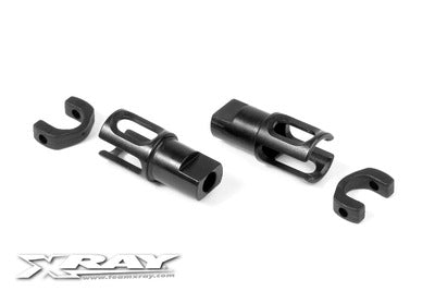 STEEL SOLID AXLE DRIVESHAFT ADAPTER - LIGHTWEIGHT - HUDY SPRING STEELâ„¢ (2) - RC Hobby Product