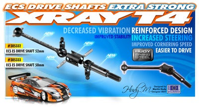 ECS ES (EXTRA STRONG) DRIVE SHAFT 50MM - HUDY SPRING STEELâ„¢ - SET - RC Hobby Product