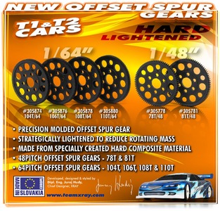 OFFSET SPUR GEAR 78T / 48 - HARD - RC Hobby Product