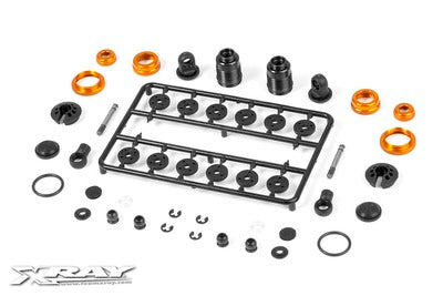 T4 ALU SHOCK ABSORBER-SET - ORANGE (2) - RC Hobby Product