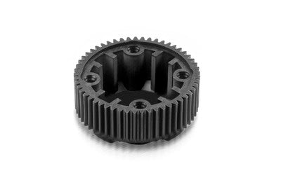 COMPOSITE GEAR DIFFERENTIAL CASE WITH PULLEY 53T - LCG - GRAPHITE - RC Hobby Product
