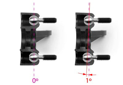 COMPOSITE STEERING BLOCK 1Â° KINGPIN LEFT - RC Hobby Product