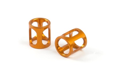 ALU LIGHTWEIGHT LOCATING COLLAR - ORANGE (2) - RC Hobby Product