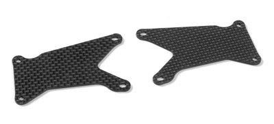 XB9 GRAPHITE FRONT LOWER ARM PLATE 1.6 MM (2) - RC Hobby Product