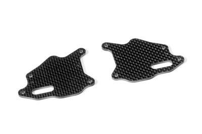 XB8 GRAPHITE FRONT LOWER ARM PLATE (2) - RC Hobby Product