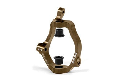 XB808 ALU CASTER BLOCK 14° RIGHT  - SWISS 7075 T6 - HARD COATED --- Replaced with #352274 - RC Hobby Product