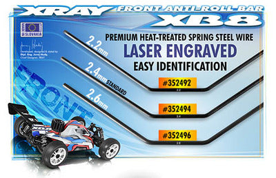 XB8 FRONT ANTI-ROLL BAR 2.2MM - RC Hobby Product
