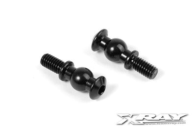 BALL STUD 6.8MM WITH BACKSTOP L=6MM - M4 (2) - RC Hobby Product