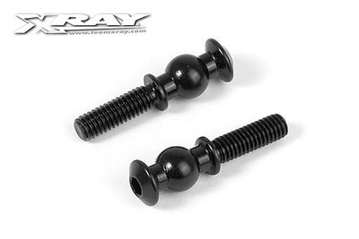 BALL STUD 6.8MM WITH BACKSTOP L=13MM - M4 (2) - RC Hobby Product
