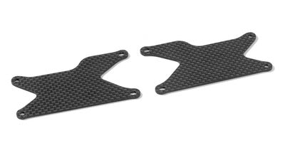 XB8 GRAPHITE REAR LOWER ARM PLATE 1.6 MM (2) - RC Hobby Product