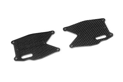 XB8 GRAPHITE REAR LOWER ARM PLATE (2) - RC Hobby Product