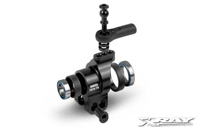 XB808 ALU REAR HUB CARRIER - SWISS 7075 T6 - HARD COATED + BALL-BEARINGS - DOUBLE HOLE - RC Hobby Product