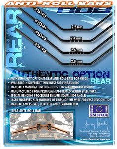 XB808 REAR ANTI-ROLL BAR 2.2MM - RC Hobby Product