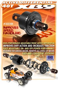 XRAY XB9 ACTIVE DIFF™ 40T - RC Hobby Product