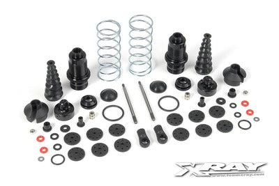 XB9 FRONT SHOCK ABSORBERS + BOOTS COMPLETE SET (2) - RC Hobby Product