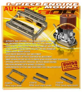 ALU ONE-PIECE ENGINE MOUNT - SWISS 7075 T6 - HARD COATED - RC Hobby Product