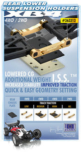 BRASS REAR LOWER SUSPENSION HOLDER SET +2 - RR+RF - RC Hobby Product