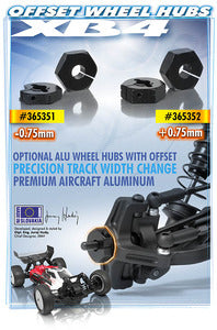 ALU WHEEL HUB 14MM - OFFSET "+0.75MM" (2) - RC Hobby Product