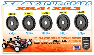 COMPOSITE 3-PAD SLIPPER CLUTCH SPUR GEAR 78T / 48 - RC Hobby Product