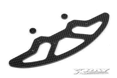 X10 GRAPHITE 2.5MM FRONT BUMPER & SHIMS - V2 - RC Hobby Product