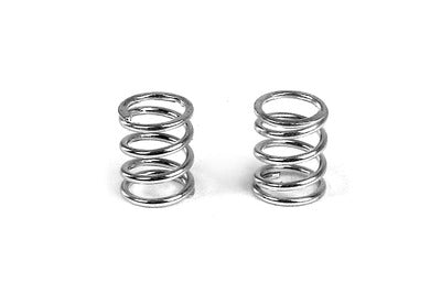 SPRING 4.75 COILS 3.6x6x0.55MM; C=4.0 - SILVER (2) - RC Hobby Product