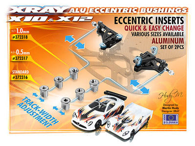 ALU ECCENTRIC BUSHING 1.0MM (2) - RC Hobby Product