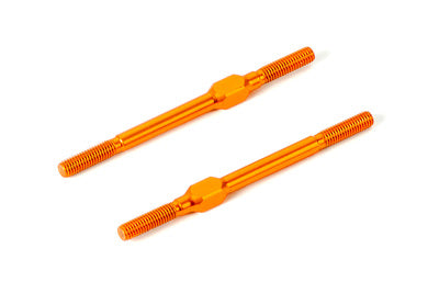 ALU ADJ. TURNBUCKLE M3x51 MM - SWISS 7075 T6 - ORANGE (2) - RC Hobby Product