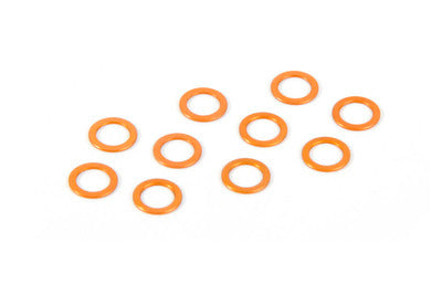 ALU SHIM 5.3x7.8x0.5MM - ORANGE (10) - RC Hobby Product