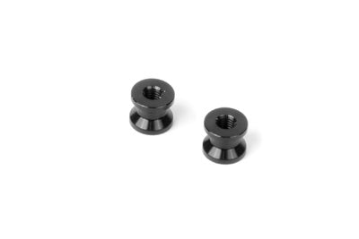 ALU MOUNT 6.0MM - BLACK (2) - RC Hobby Product