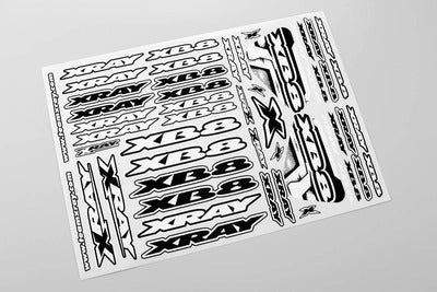 XRAY XB8 STICKER FOR BODY - WHITE - RC Hobby Product