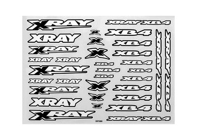 XRAY XB4 STICKER FOR BODY - WHITE - RC Hobby Product