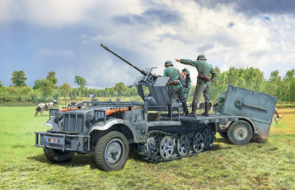 Sd.Kfz. 10/4 with FlaK 30