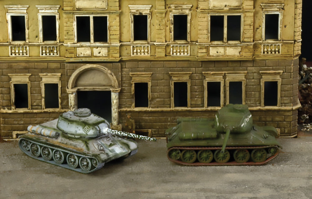 T-34/85 RUSSIAN TANK - 2 X FAST ASSEMBLY