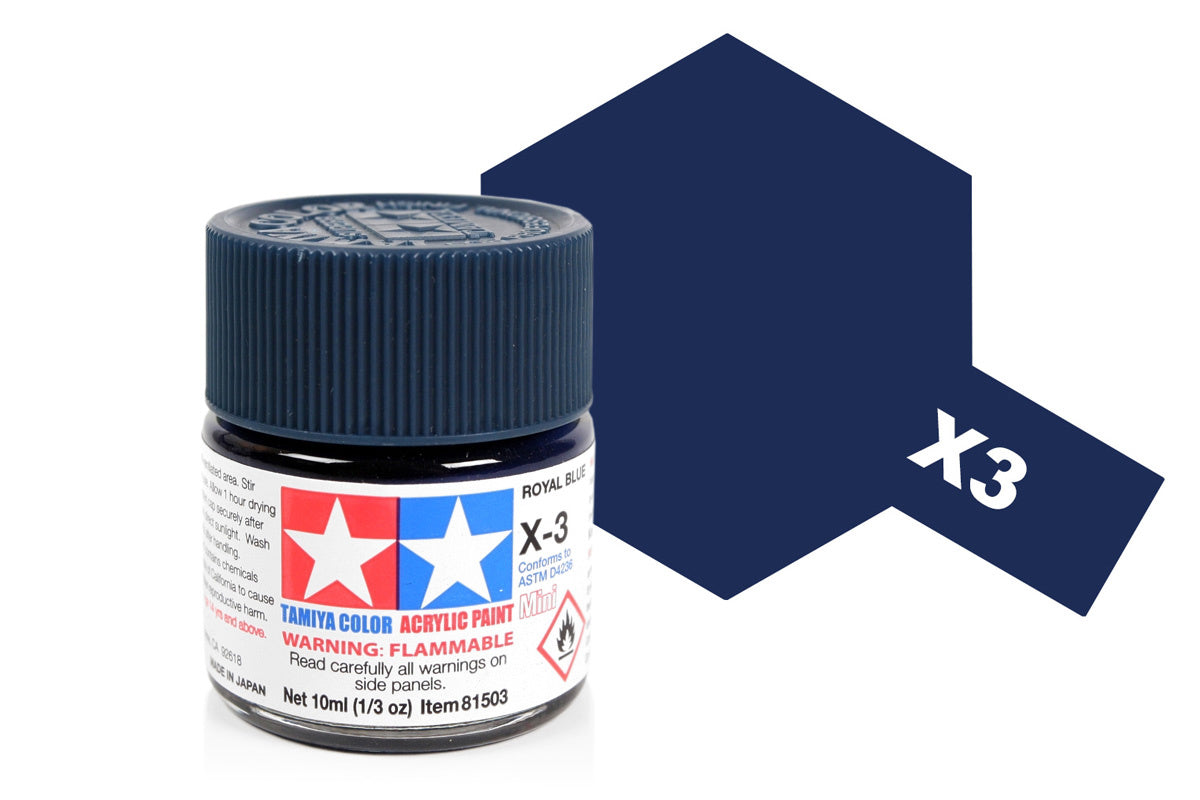 Acrylic Mini X-3 Royal Blue