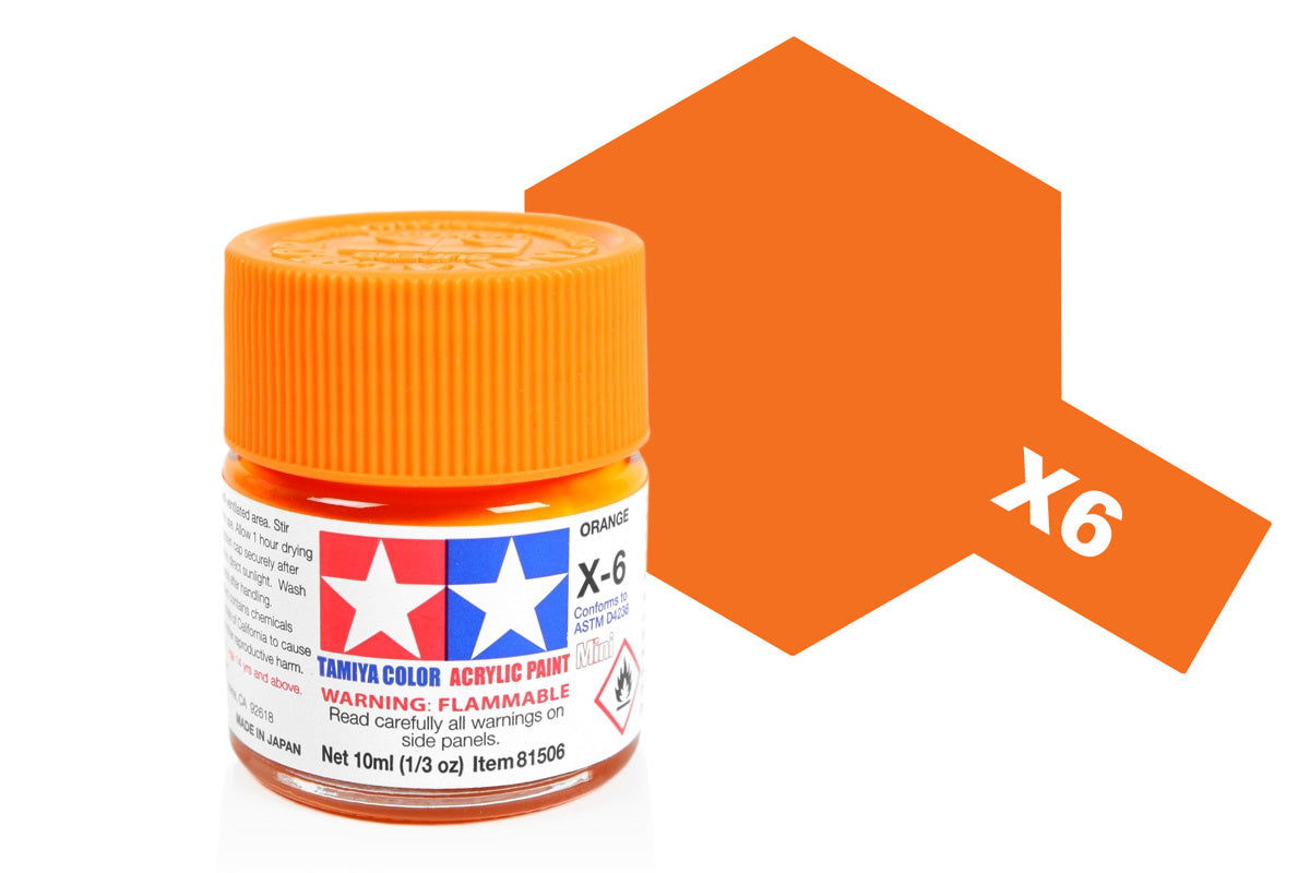 Acrylic Mini X-6 Orange