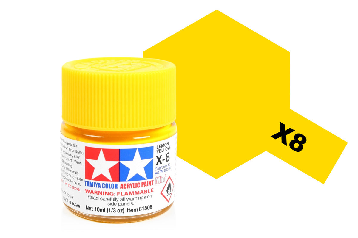 Acrylic Mini X-8 Lemon Yellow
